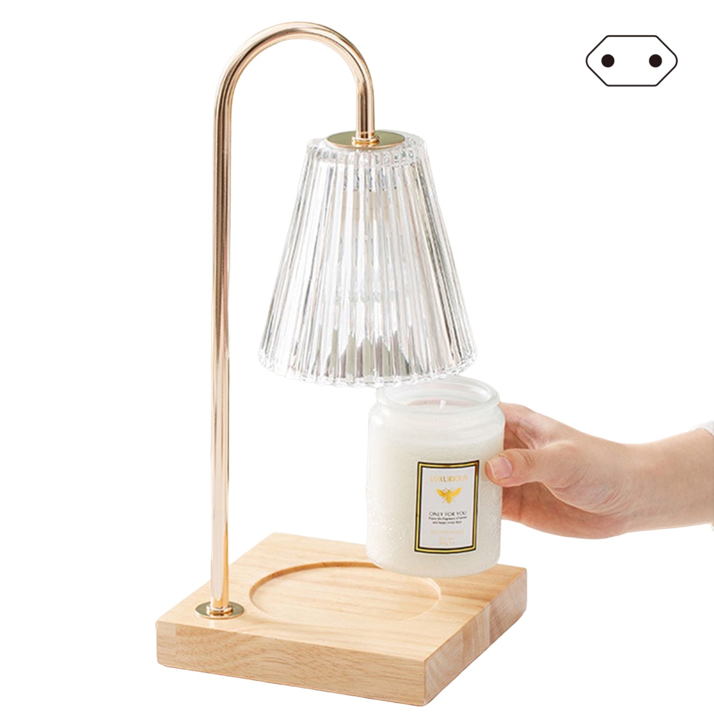 Ridged Candle Warmer Lamp