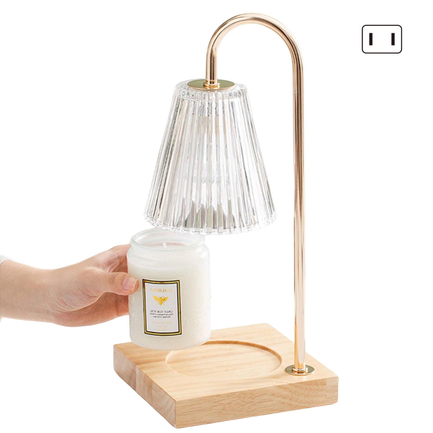 Ridged Candle Warmer Lamp